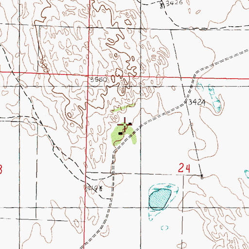 Topographic Map of Wood Ranch, NE