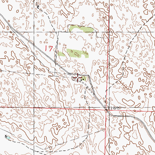 Topographic Map of Haase Ranch, NE