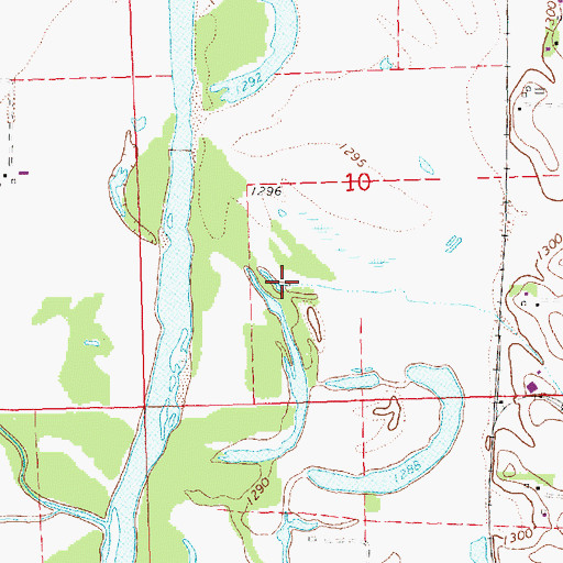 Topographic Map of Wortmans Creek, NE