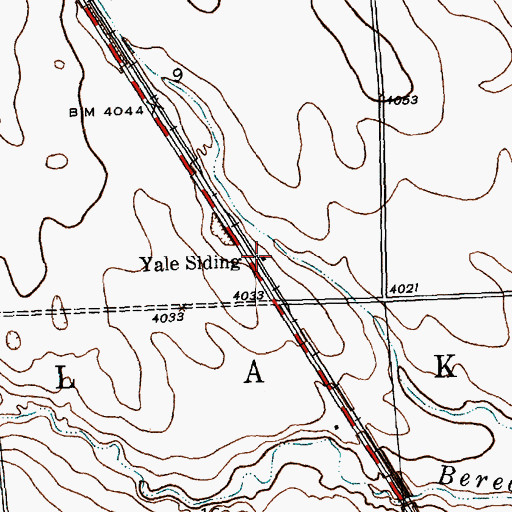 Topographic Map of Yale Siding, NE