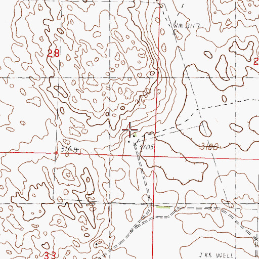 Topographic Map of Yancey Ranch, NE