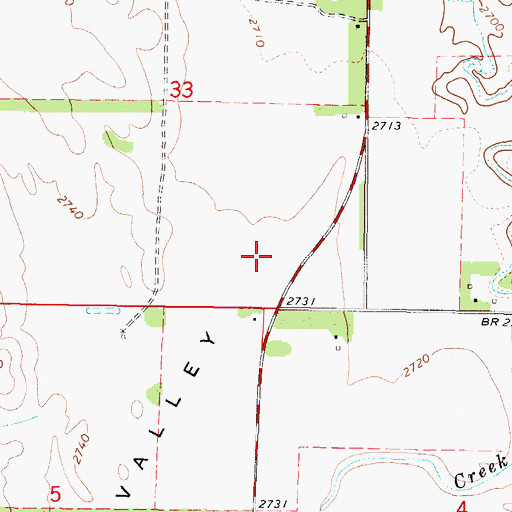 Topographic Map of Yucca Valley, NE