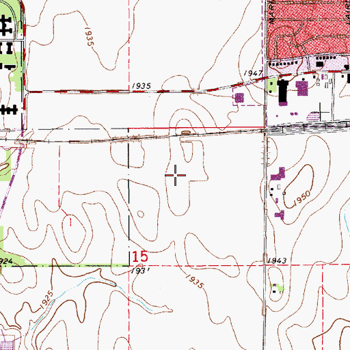 Topographic Map of Zion Lutheran Elementary School, NE