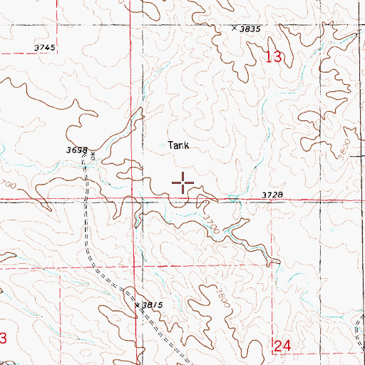 Topographic Map of Oglala National Grassland, NE