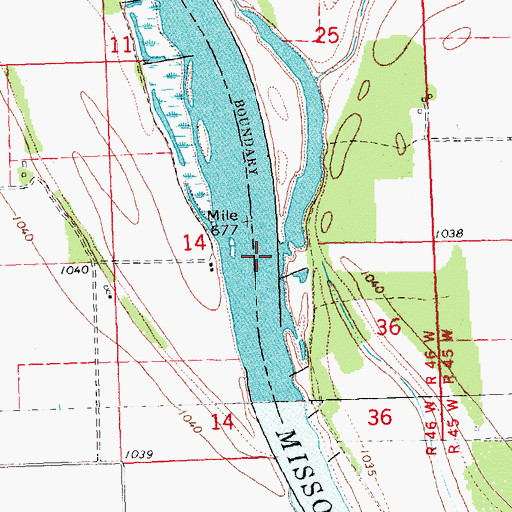 Topographic Map of Lower Blencoe Bend, NE