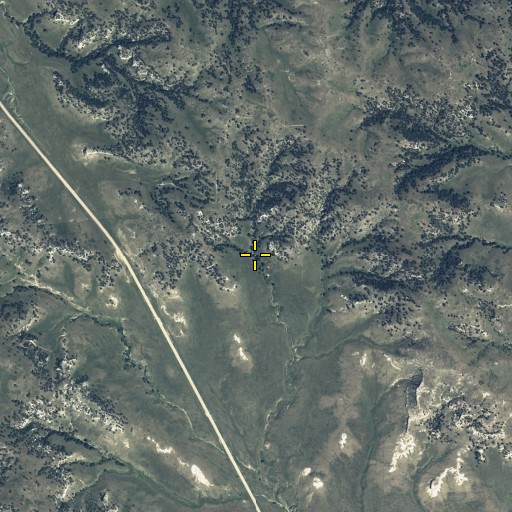 Aerial/Satellite Image of Wright Gap, NE