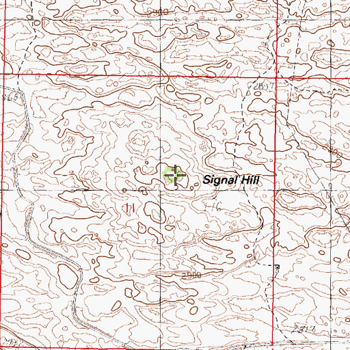 Topographic Map of Signal Hill, NE