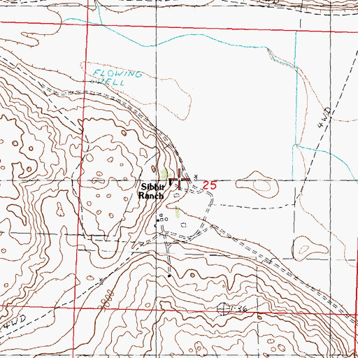 Topographic Map of Sibbit Ranch, NE
