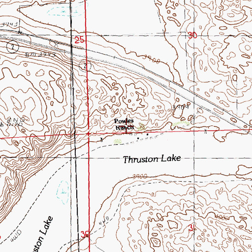 Topographic Map of Powles Ranch, NE