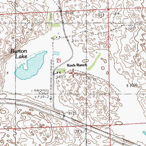 Topographic Map of Koch Ranch, NE