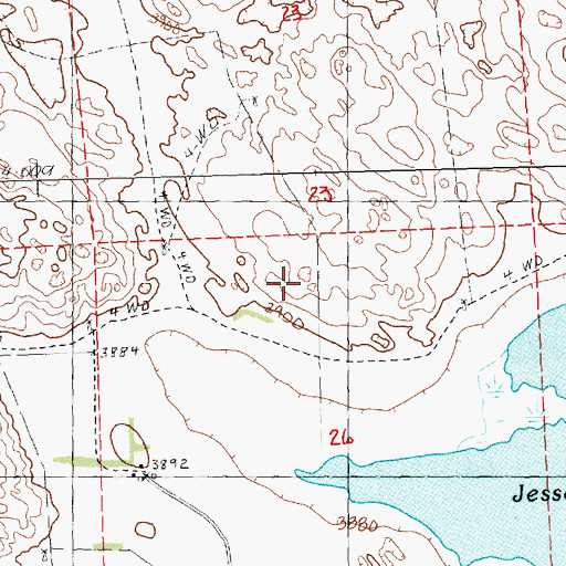 Topographic Map of Lee Sturgeon Lake, NE