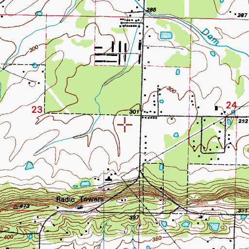 Topographic Map of ELLEN SMITH ELEMENTARY SCHOOL, AR