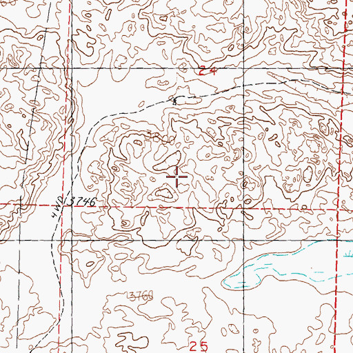 Topographic Map of U Cross Ranch, NE