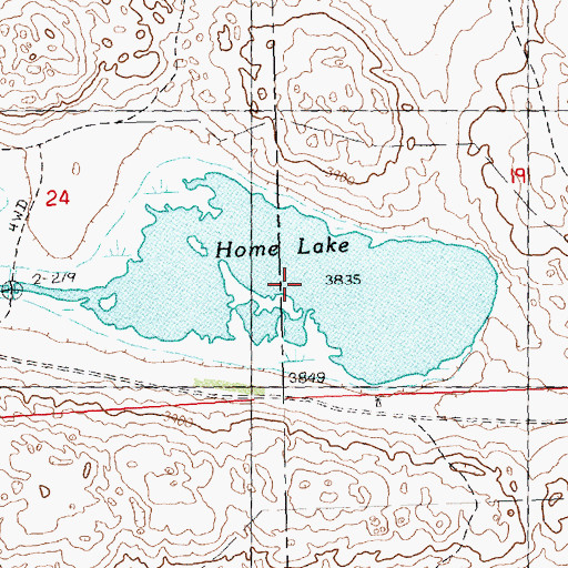 Topographic Map of Home Lake, NE