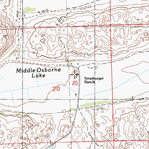 Topographic Map of Strasburger Ranch, NE