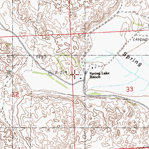 Topographic Map of Spring Lake Ranch, NE