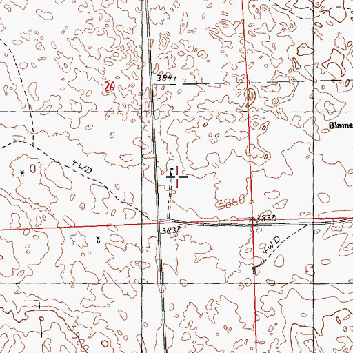 Topographic Map of School Number 132, NE