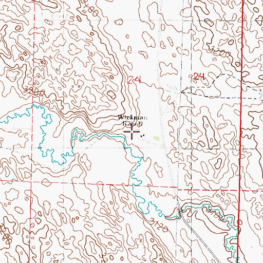 Topographic Map of Wickman Ranch, NE
