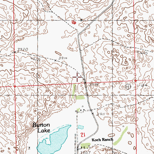 Topographic Map of Burton School (historical), NE