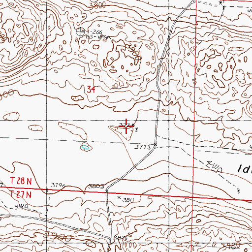 Topographic Map of Gibson Ranch (historical), NE