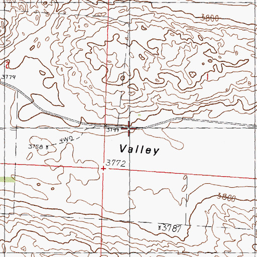 Topographic Map of Hiram Ranch (historical), NE