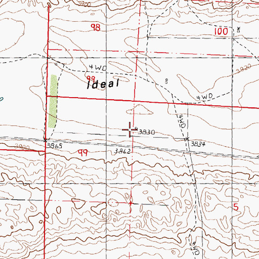 Topographic Map of School Number 114 (historical), NE