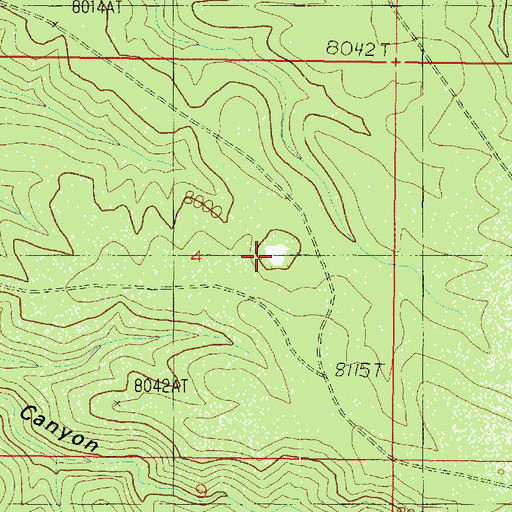 Topographic Map of Mud Lake, AZ