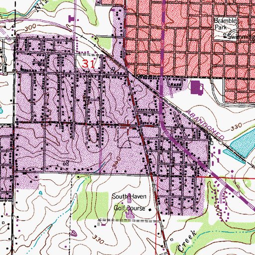 Topographic Map of Union Elementary School, AR
