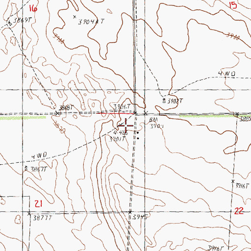 Topographic Map of School Number 73, NE