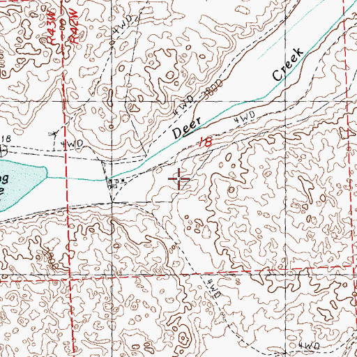 Topographic Map of Spring Lake Camp (historical), NE