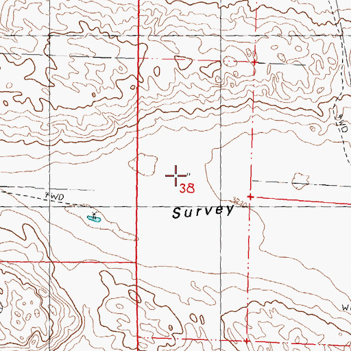 Topographic Map of Winston Ranch (historical), NE