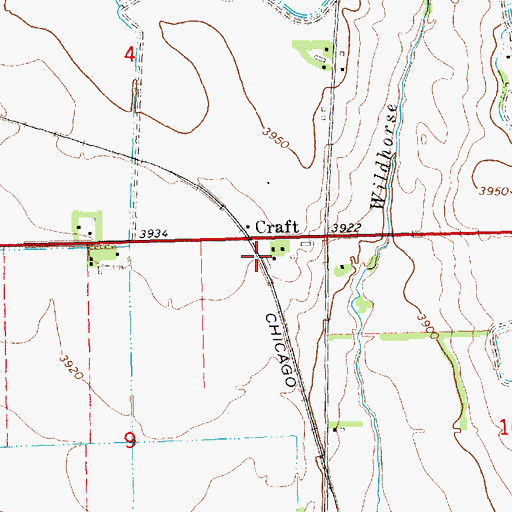 Topographic Map of Craft, NE