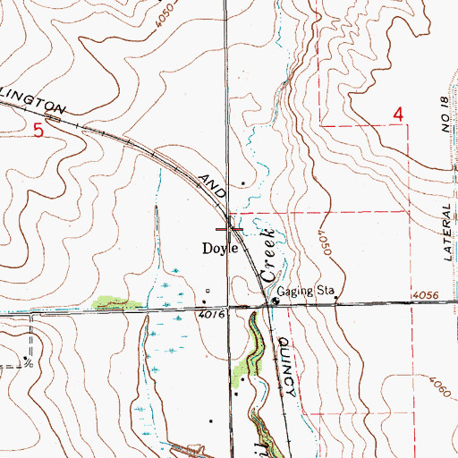 Topographic Map of Doyle, NE