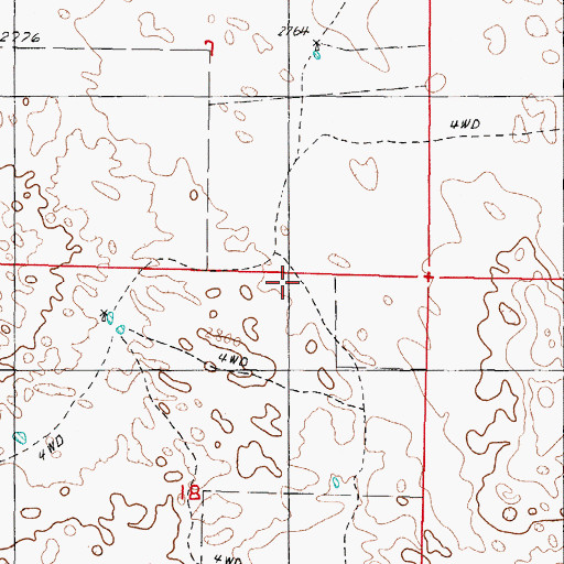 Topographic Map of Falter Place, NE