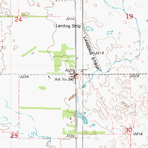 Topographic Map of Inez, NE