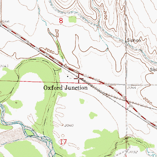 Topographic Map of Oxford Junction, NE