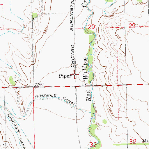 Topographic Map of Piper, NE