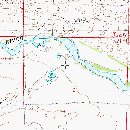 Topographic Map of Wild Horse Creek, NE