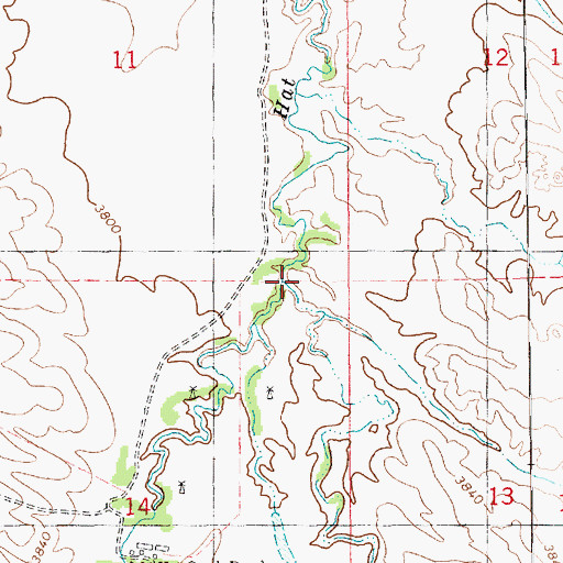 Topographic Map of Boggy Creek, NE