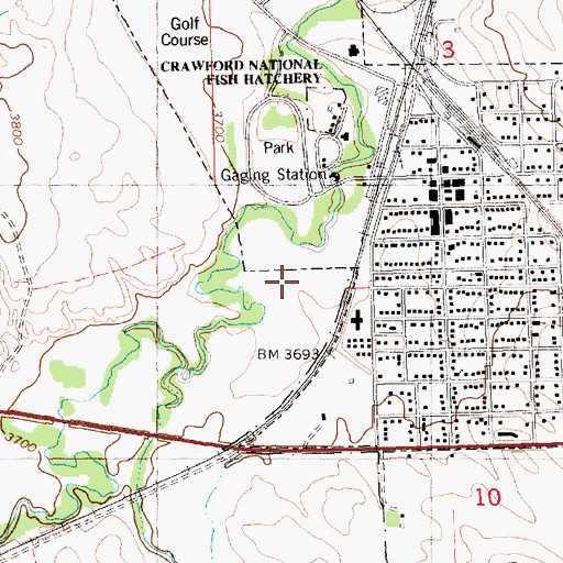 Topographic Map of Bozle Creek, NE