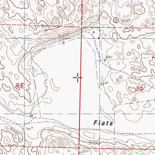 Topographic Map of Chesterfield Flats, NE