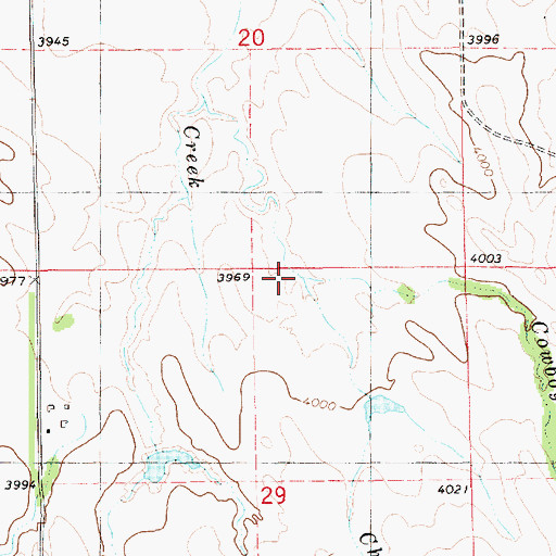Topographic Map of Cowboy Creek, NE