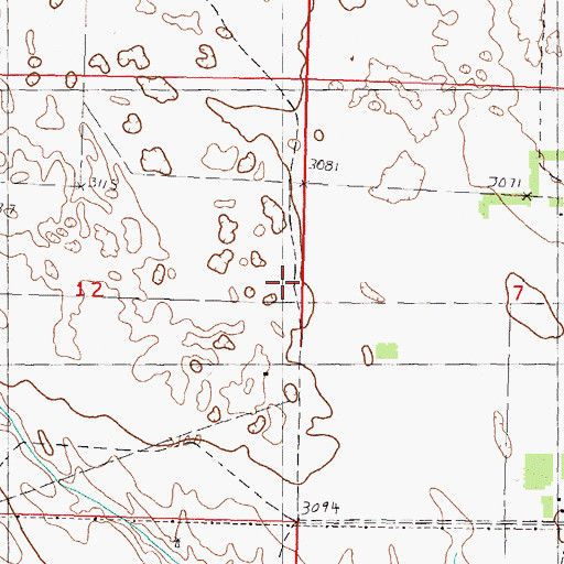 Topographic Map of Crackerbox School, NE