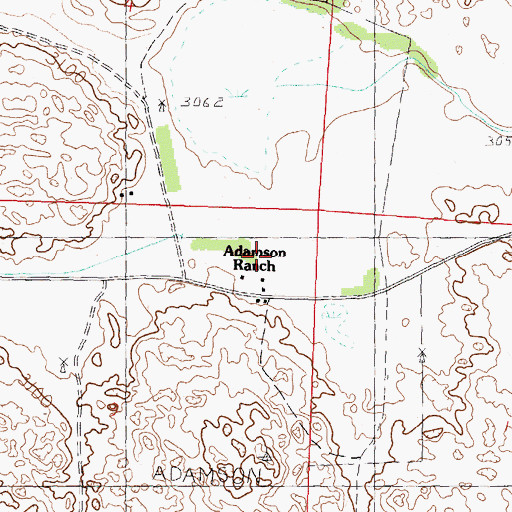 Topographic Map of Diamond Bar Ranch, NE