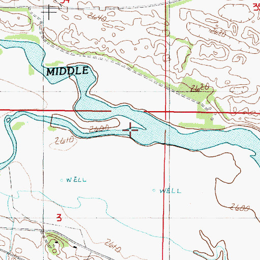 Topographic Map of Dismal River, NE