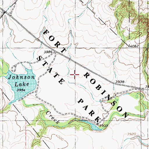 Topographic Map of Fort Robinson State Park, NE