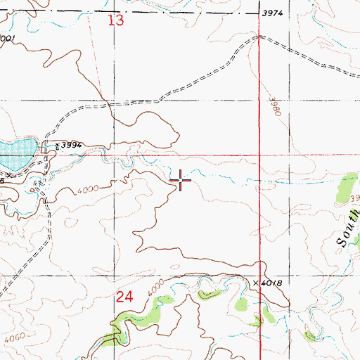 Topographic Map of Grandma Davis Draw, NE
