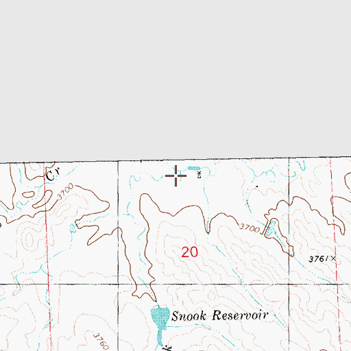 Topographic Map of Green Tree Creek, NE