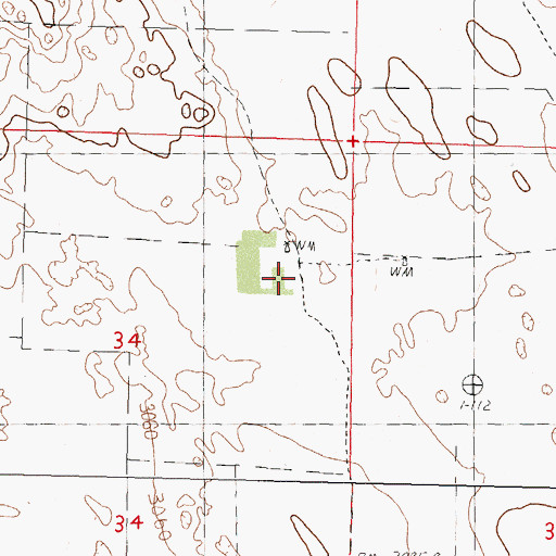 Topographic Map of Grow Ranch, NE
