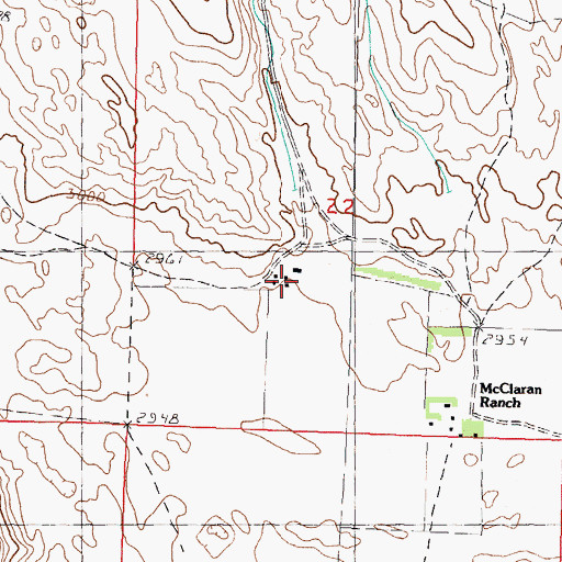Topographic Map of H Hinton Ranch, NE